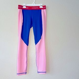 Cotopaxi Bright Pink & Blue 3/4 Leggings
